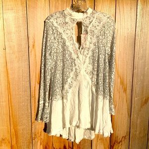 Free people lace white dress NEW